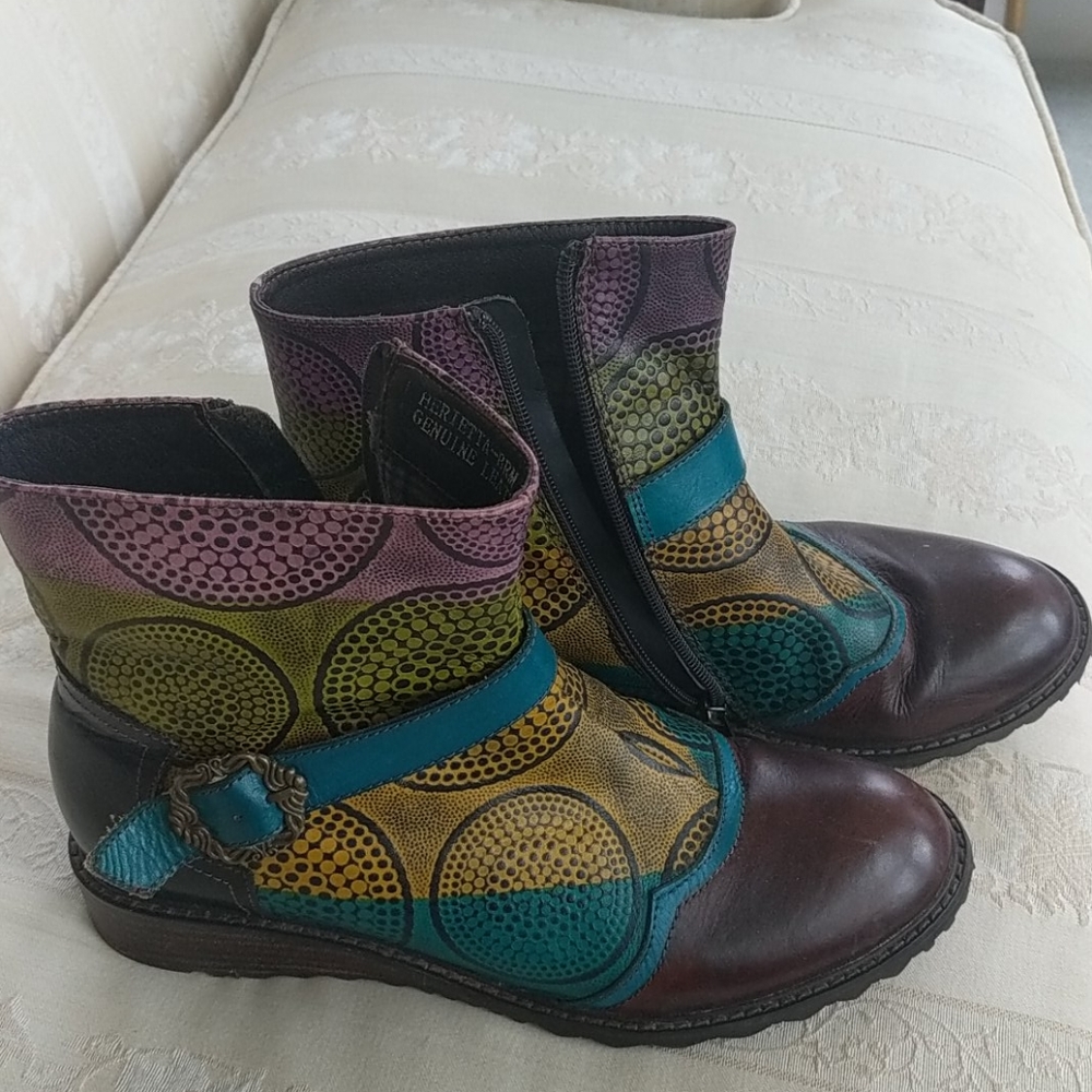 Spring Step genuine leather ankle boots